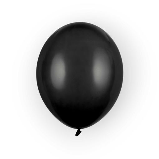 Picture of LATEX BALLOONS SOLID BLACK 12 INCH